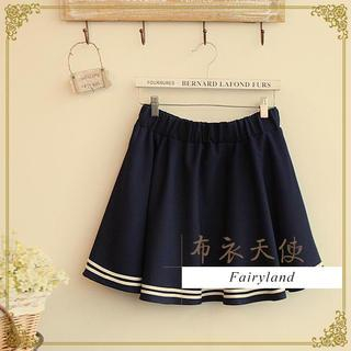 Fairyland Striped Trim Elasticized Skirt