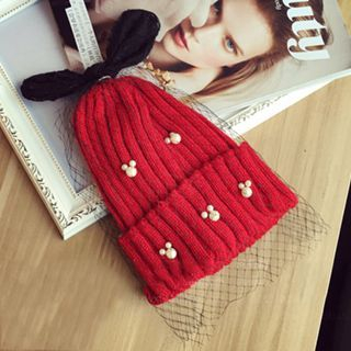 Hats 'n' Tales Embellished Bow Beanie