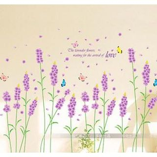 LESIGN Lavender Print Wall Sticker