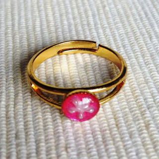 MyLittleThing Resin Little Snowflake Ring (Pink) One Size