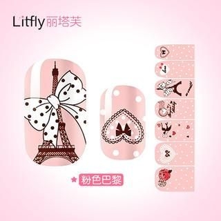 Litfly Nail Sticker (K1045) 1 pc (14 stickers)