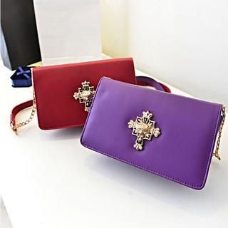 LineShow Leopoard and Cross Accent Cross Bag