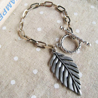 MyLittleThing Silver Forest Leaf Bracelet