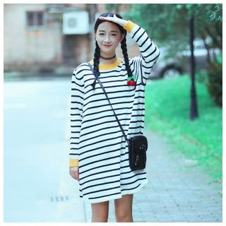 Sens Collection Striped Sweater Dress