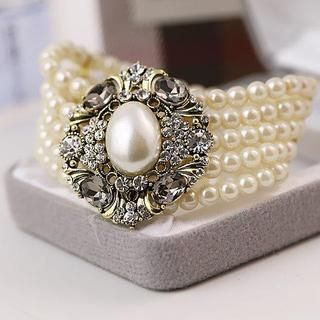 Love Generation Faux-Pearl Layered Bracelet Pearl - One Size