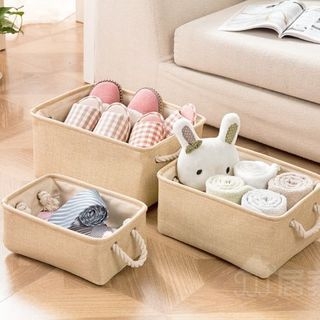 Home Simply Linen Storage Basket