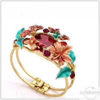Jeweled Flower Bangle Jeweled Flower Bangle