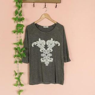 Cute Colors Dolman-Sleeve Print T-Shirt