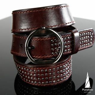 Genuine Leather Studded Belt