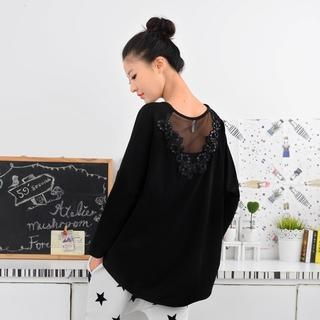 59 Seconds Lace Back Round-Neck T-Shirt