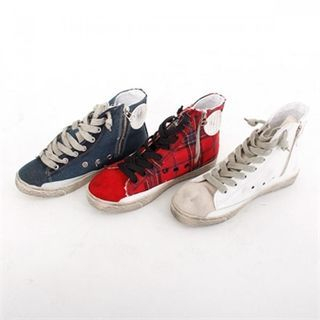 GLAM12 Lace-Up High-Top Sneakers