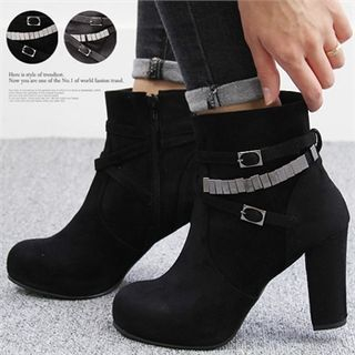 Reneve Metal-Embellish Ankle Boots