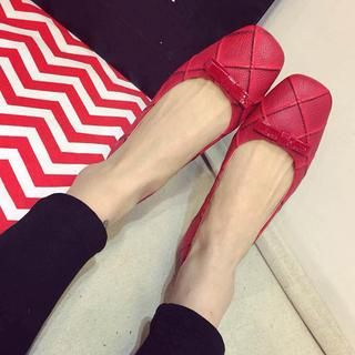 SouthBay Shoes Square Toe Flats