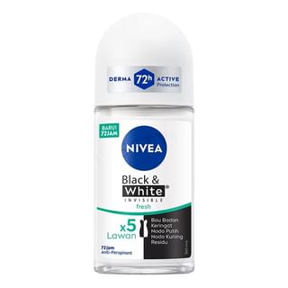 Nivea - Invisible Black & White Fresh Deodorant Roll On 50Ml