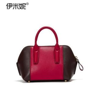 Emini House Genuine Leather Tote with Strap
