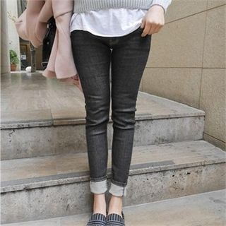 LIPHOP Stitched Skinny Jeans