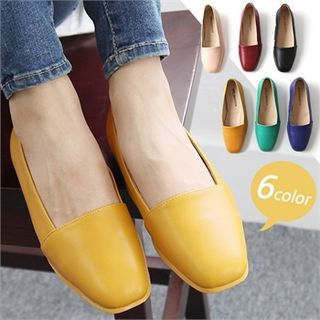 Reneve Faux-Leather Colored Flats