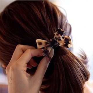 Annamae Leopard Bow Hair Tie