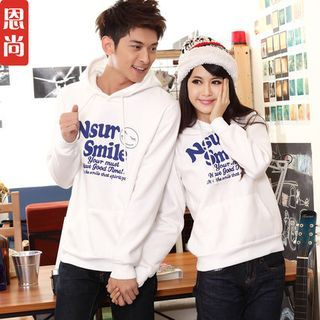 Igsoo Couple Matching Letter Hoodie