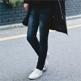 STYLEMAN Washed Straight-Cut Jeans