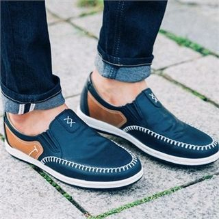 STYLEMAN Faux-Leather Slip-Ons