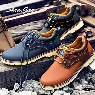 SHEN GAO Genuine-Leather Casual Shoes