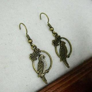 MyLittleThing Copper Parrot Earrings Copper - One Size