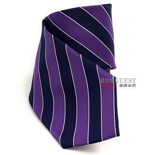 Romguest Striped Tie Purple - One Size