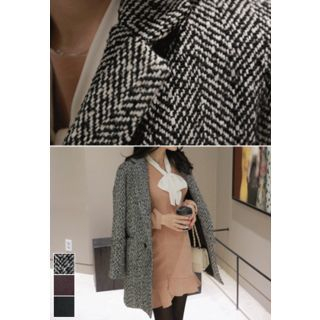 MyFiona Notched-Lapel Double-Breasted Coat