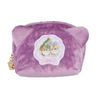 Sun-Star Stationery - mofusand Makeup Pouch (Ribbon) 190 x 140 x 60mm