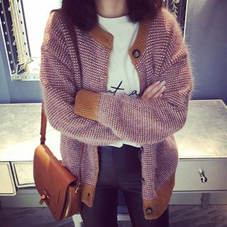 Supernini Color Block Knit Jacket