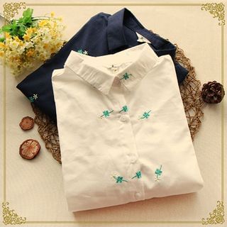 Fairyland Flower Embroidered Shirt