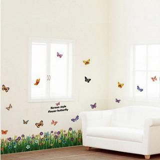 LESIGN Butterfly Wall Sticker Multi Color - One Size