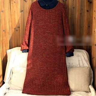 tete Melange Ribbed Sweater Dress