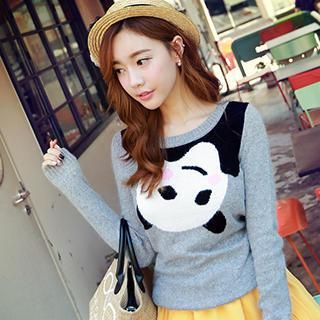 Dabuwawa Panda-Print Sweater