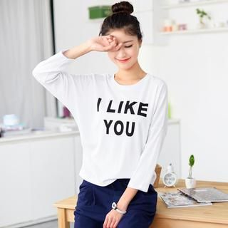 59 Seconds Lettering Cropped Top