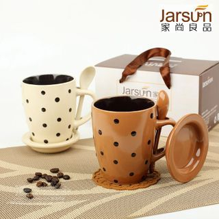 Jarsun Print Cup with Spoon