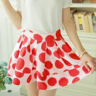 Kaven Dream Polka Dot A-Line Skirt