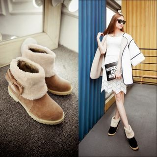 Colorful Shoes Fleece Lined Short Boots