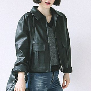 Jolly Club Faux-Leather Jacket