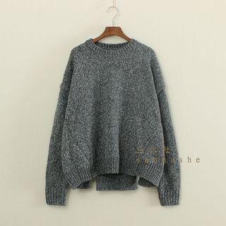 Mushi Fleece-Lined Knit Top