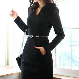 Caroe Long-Sleeve Sheath Dress