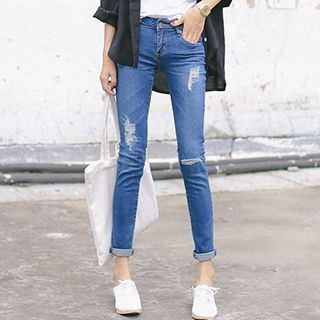 Athena Distressed Skinny Jeans