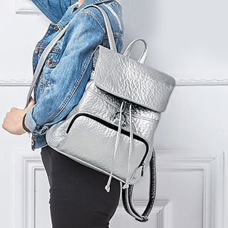 BeiBaoBao Faux-Leather Backpack