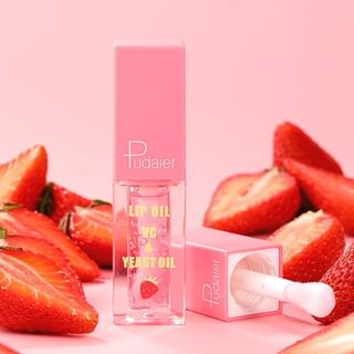 Pudaier - Clear Moisturizing Fruit Lip Oil - 4 Types 01# Strawberry - 4.5G