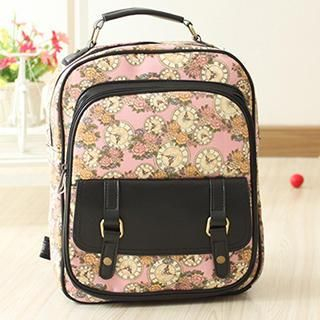 Canvas Love Printed Canvas Backpack