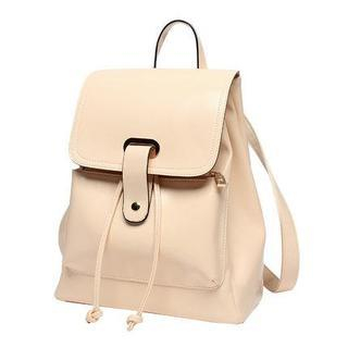 Princess Carousel Faux-Leather Buckled Backpack
