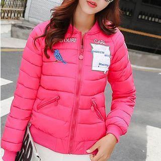 Camellia Appliqu  Padded Jacket