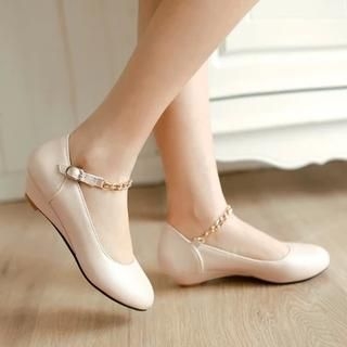 Shoes Galore Ankle-Strap Heel Pumps