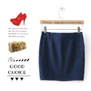 Ainvyi Denim Pencil Skirt